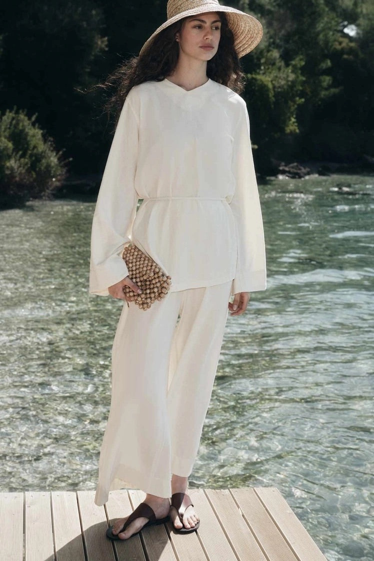 Cotton Twinset - Wit