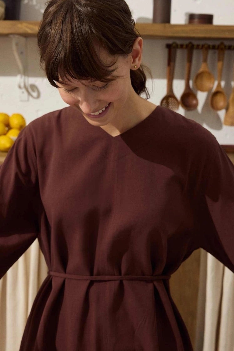 Cotton Twinset - Diepbruin