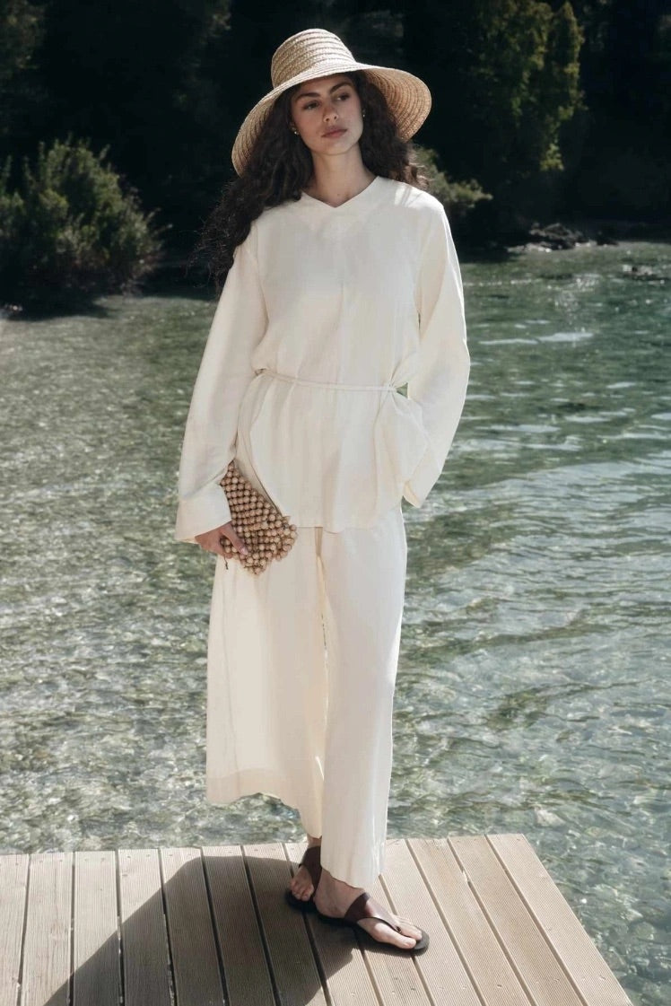 Cotton Twinset - Wit